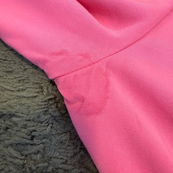 Alice + Olivia Pink Peplum Blazer Cinched Waist Wrap Size M - Picture 2 of 11